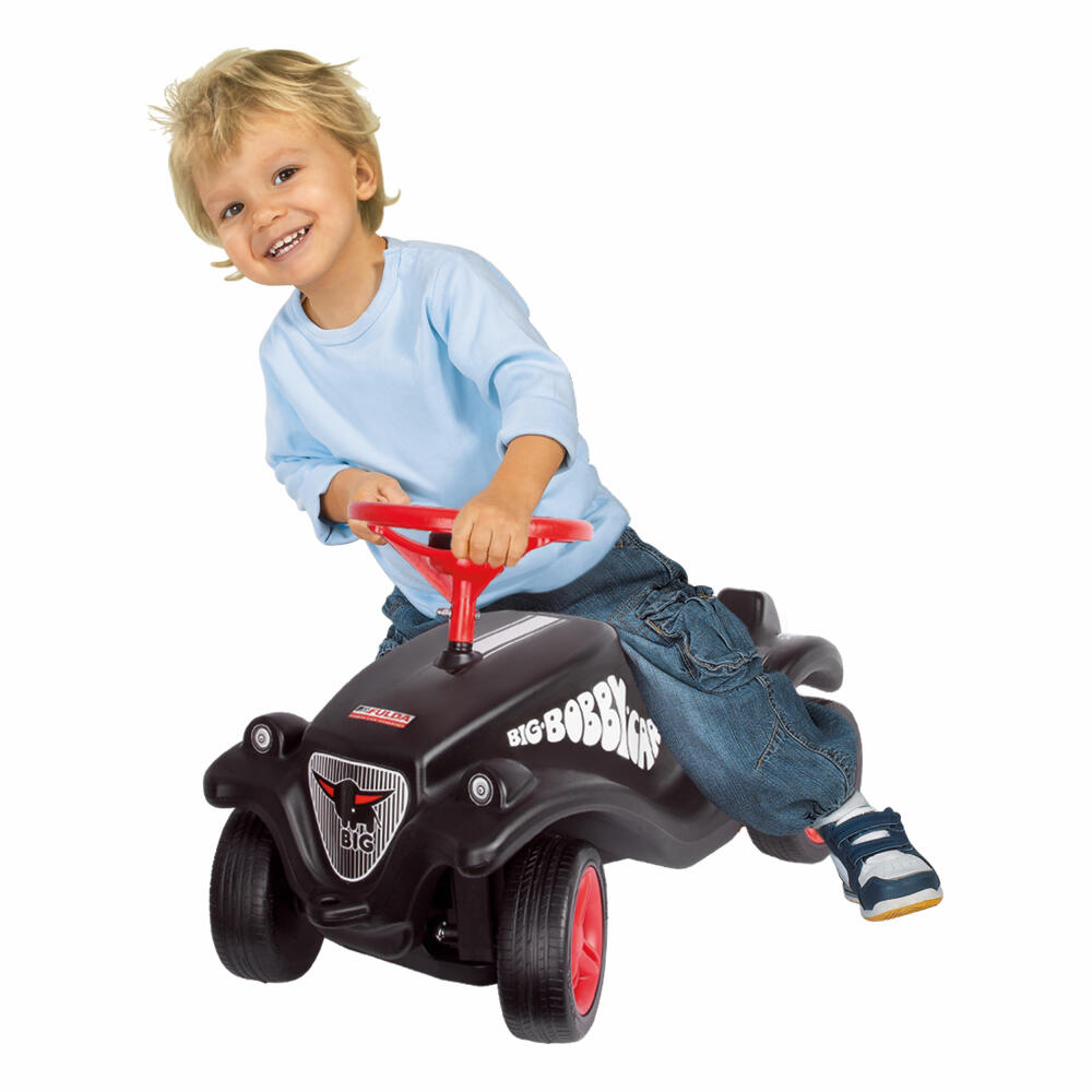 BIG Fulda Bobby-Car Classic, children's vehicle, children's car, toy, plastic, black / red, 33 cm, 800056102