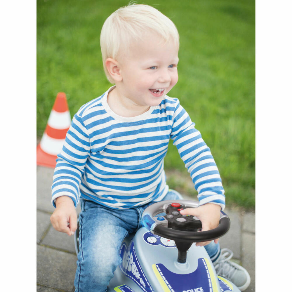 BIG Rescue Sound Wheel, Bobby Car Lenkrad mit Sound, Blaulicht, Sirene, Zubehör, Kinder, Spielzeug, 800056493