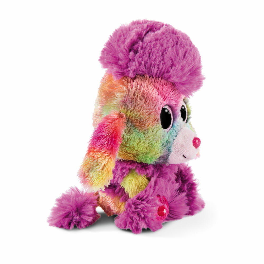 NICI Glubschis Plush Toy Poodle Party, Dangling, Plush, Polyester, Colorful, 15 cm, 45560
