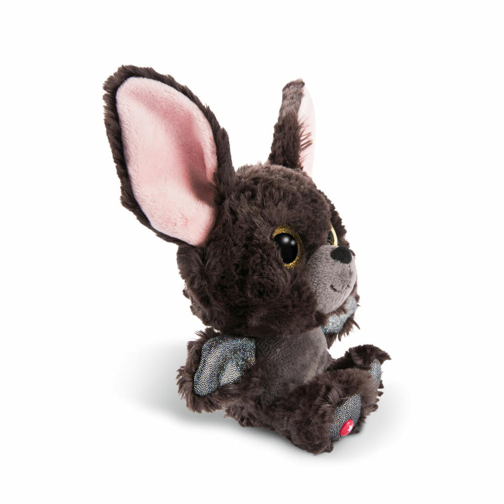 NICI Glubschis plush toy bat Baako, dangling, plush, polyester, grey, 15 cm, 45552