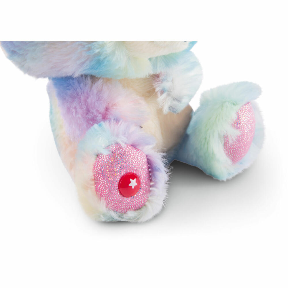 NICI Glubschis Spring Edition Bunny Rainbow Candy Dangling, Cuddly Toy, Plush Toy, Stuffed Toy, 15 cm, 45561