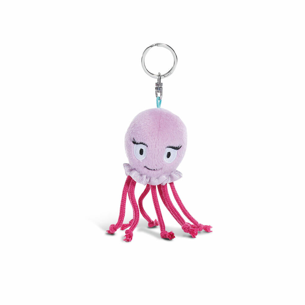 NICI Schlüsselanhänger Oktina Oktopus, Bean Bags, Anhänger, Plüsch, Polyester, Lila, 10 cm, 45352