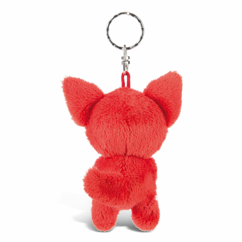 NICI Glubschis Schlüsselanhänger Fuchs Jayson, Schlenker, Plüsch, Polyester, Rot, 9 cm, 45545