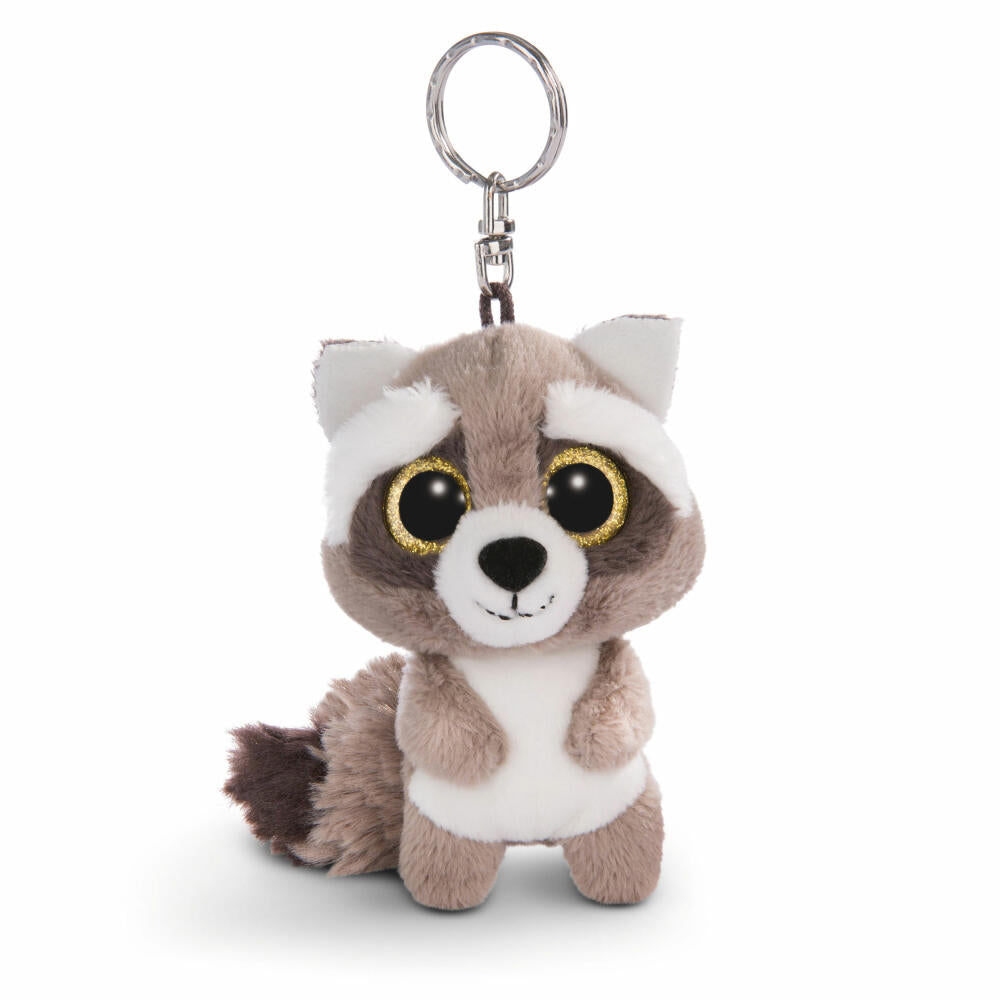 NICI Glubschis keyring raccoon Clooney, dangling, plush, polyester, grey, 9 cm, 45550