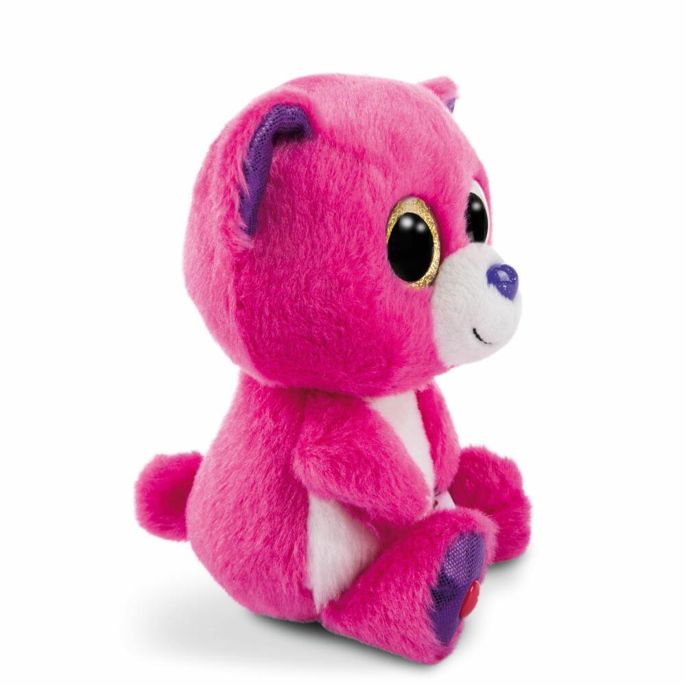 NICI Glubschis plush toy bear Briggy, dangling, plush, polyester, pink, 15 cm, 45553
