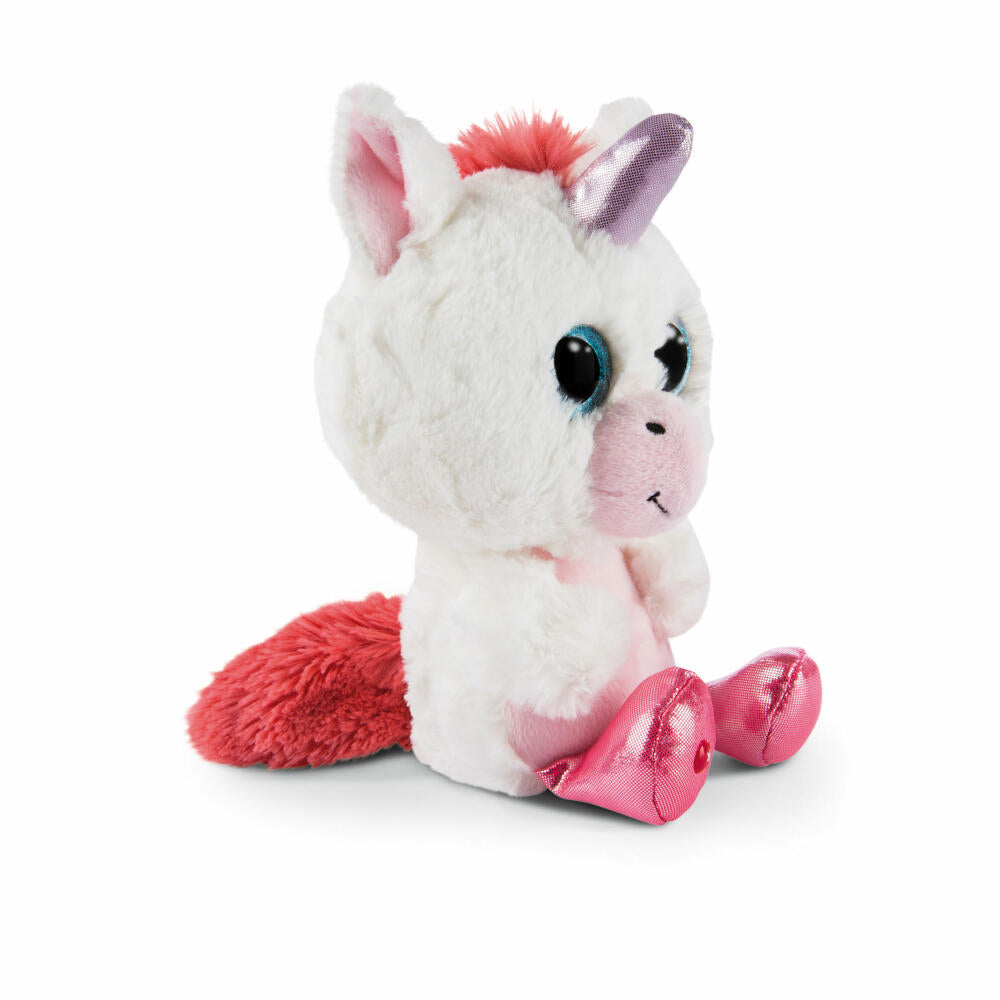 NICI Glubschis Plush Toy Unicorn Milky-Fee, Dangling, Plush, Polyester, White, 15 cm, 45563