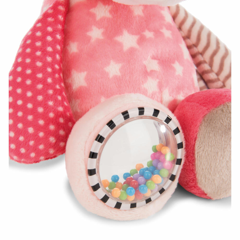 NICI Einhorn Stupsi Activity Schmusetier, Kuscheltier, Plüschtier, Baby Spielzeug, Plüsch / Polyester, Rosa, 23 cm, 43651