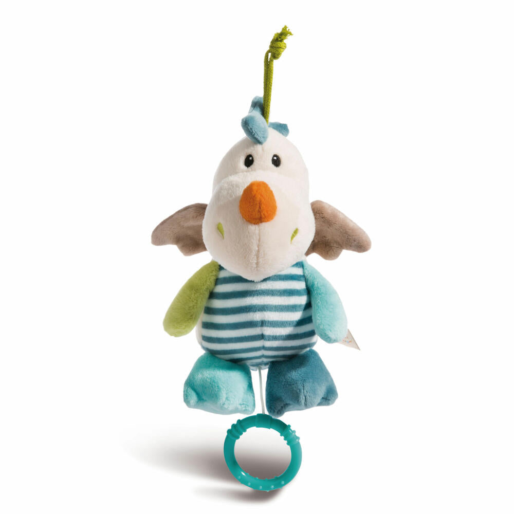 NICI Music Box Dragon Dragilu, Baby Toy, Lullaby, Plush, Polyester, Blue, 18 cm, 43708