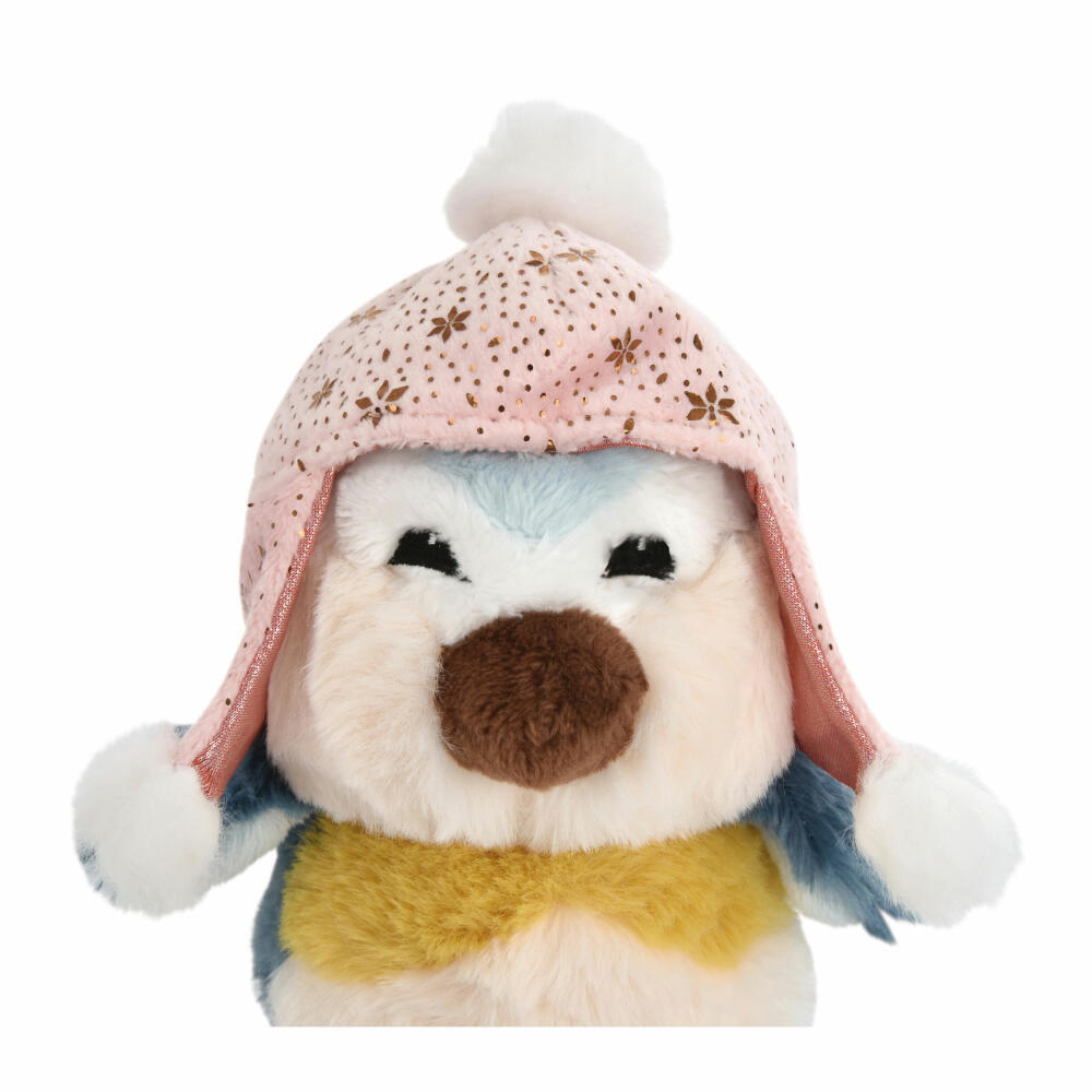 NICI Green Winter Friends Bird Andoli Schlenker, Cuddly Toy, Plush Toy, Stuffed Toy, 13 cm, 48307