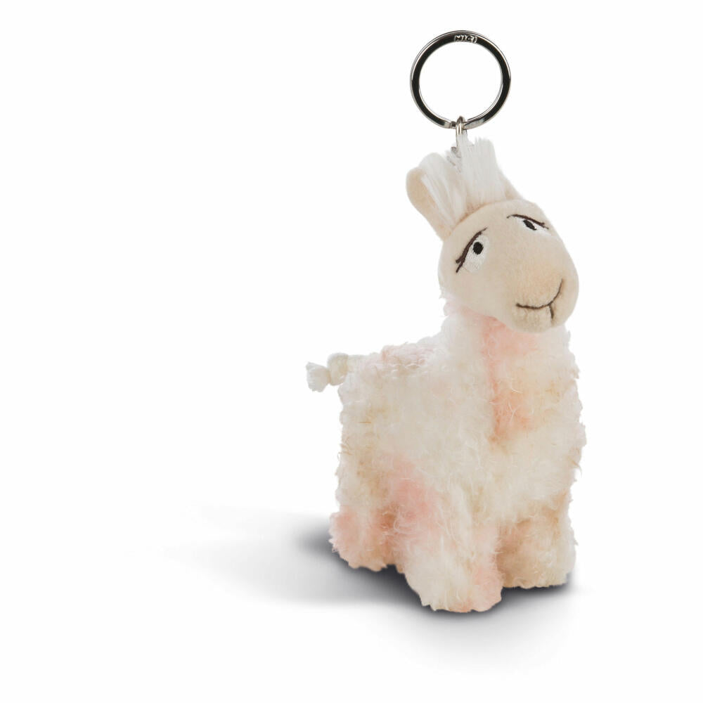 NICI Schlüsselanhänger Lama Flokatina, Anhänger, Plüsch, Polyester, Beige, 10 cm, 44390