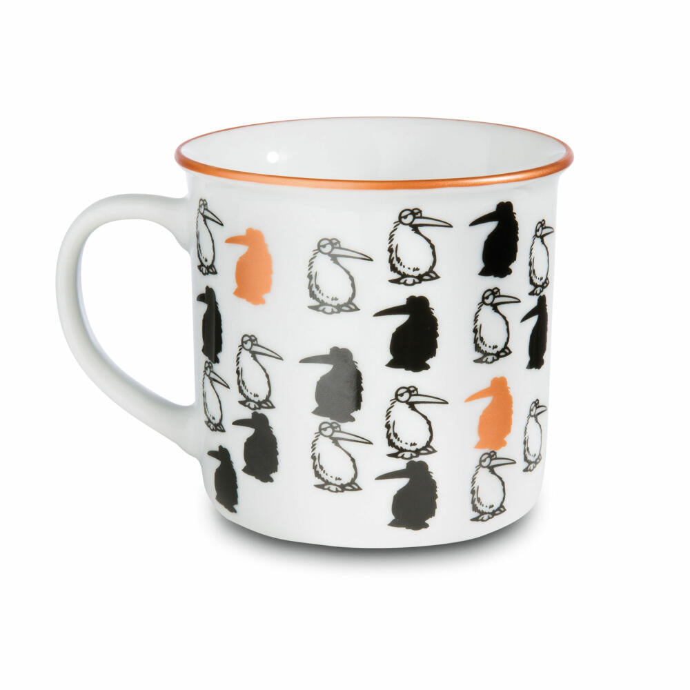 NICI Tasse Guten Morgen, Metallic, Vogel, Kaffeetasse, Becher, Porzellan, Bunt, 45027