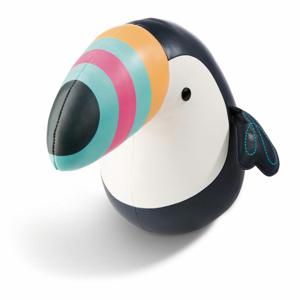 NICI cuddly toy toucan, tropical bird, colorful beak, artificial leather, colorful, 25 cm, 45167