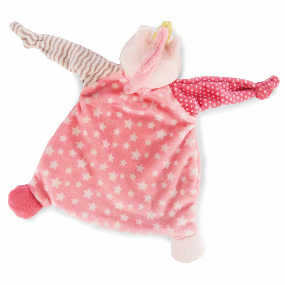 NICI Einhorn Stupsi Schmusetuch, Kuscheltuch, Plüschtuch, Tuch, Baby Spielzeug, Plüsch / Polyester, Rosa, 25 cm, 43652