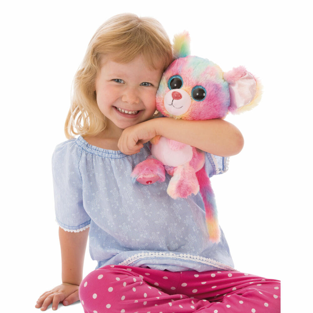 NICI Glubschis Plush Toy Mouse Candypop, Dangling, Plush, Polyester, Colorful, 25 cm, 45567