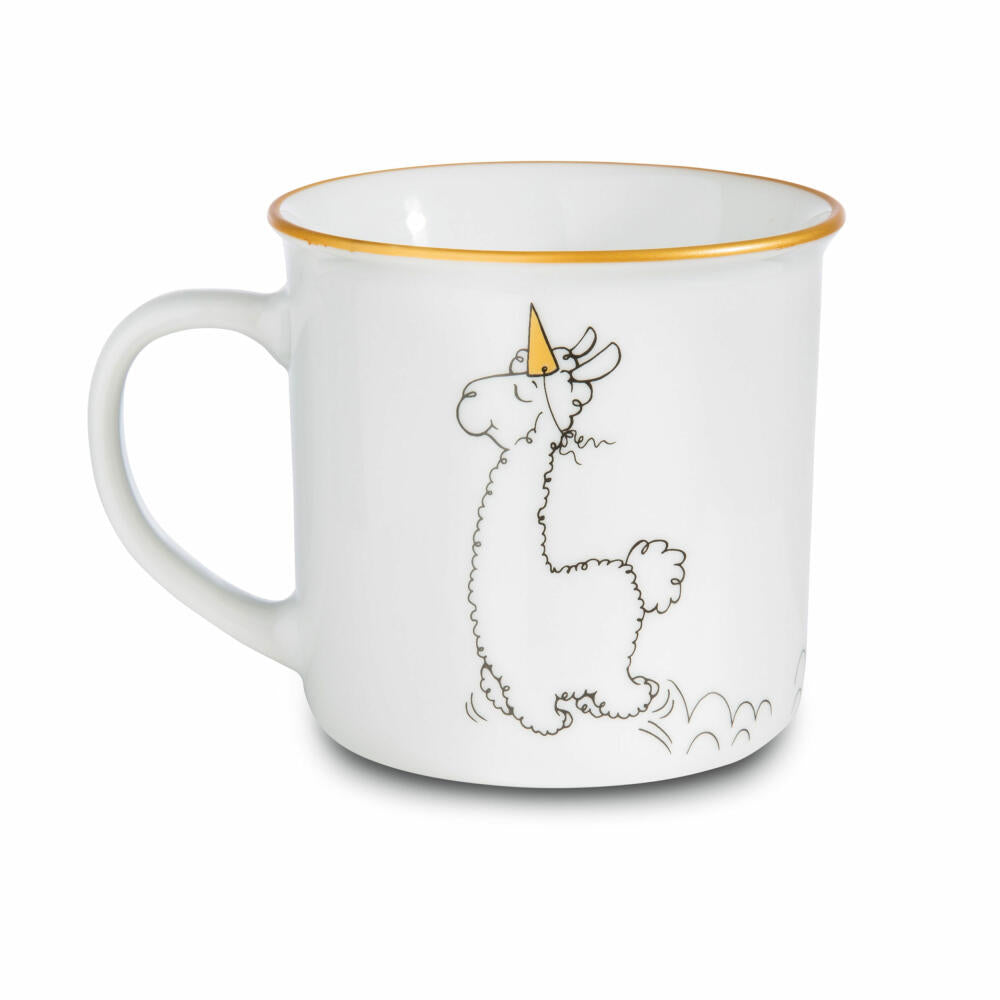 NICI Tasse Gehe Deinen Weg Metallic, Kaffeetasse, Becher, Porzellan, Bunt, 45013