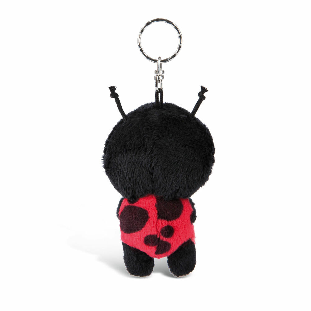 NICI Glubschis Schlüsselanhänger Marienkäfer Lily May, Schlenker, Plüsch, Polyester, Schwarz, 9 cm, 45546