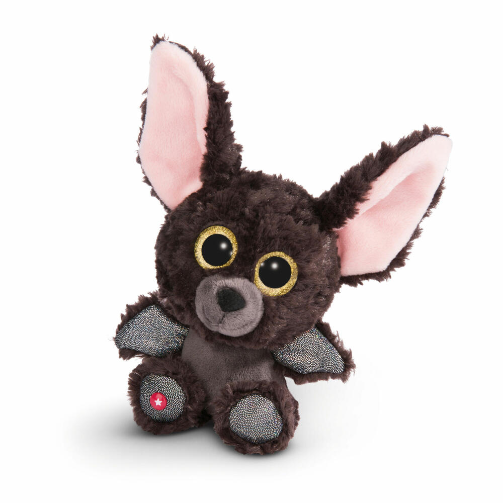 NICI Glubschis Plüschtier Fledermaus Baako, Schlenker, Plüsch, Polyester, Grau, 15 cm, 45552
