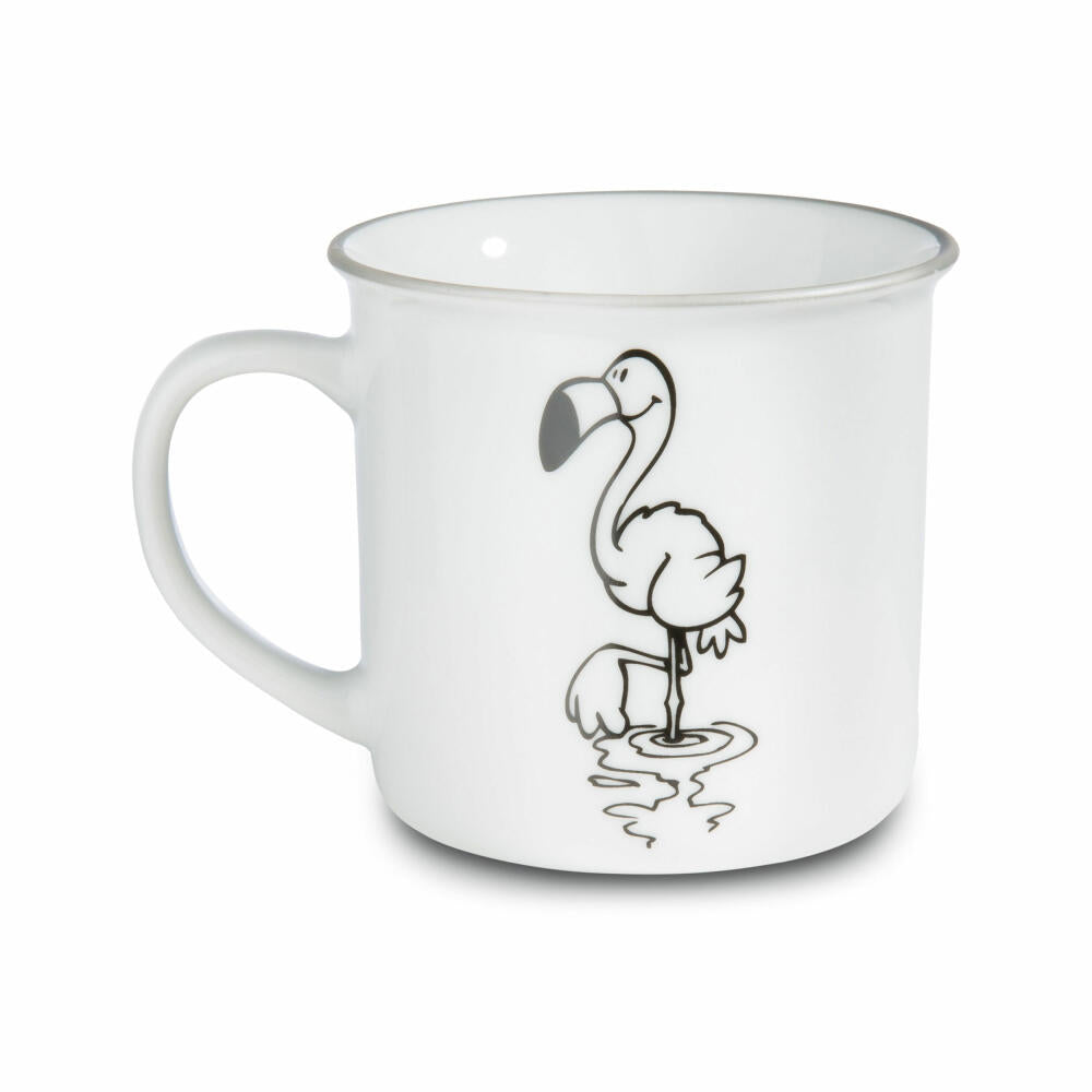 NICI Tasse Beine hoch und Schluss für heute, Kaffeetasse, Becher, Porzellan, Bunt, 45033