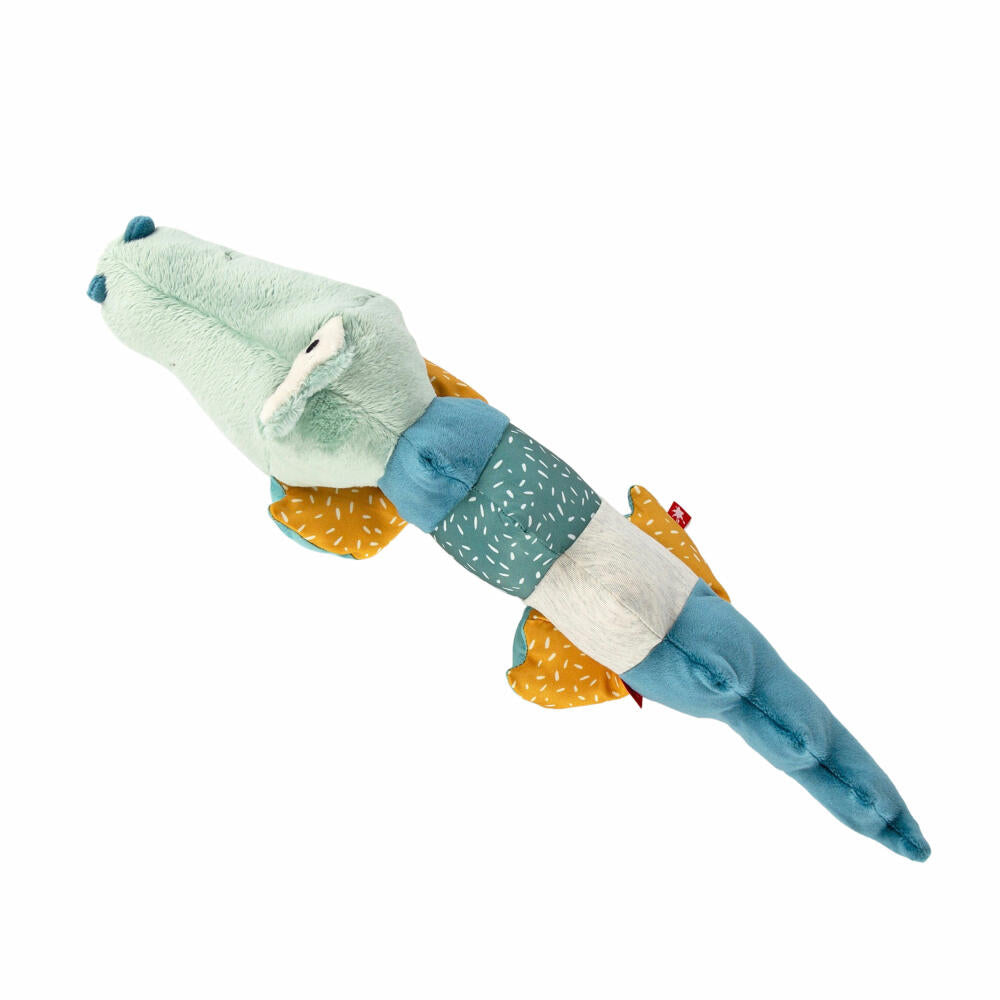 sigikid Patchwork Sweety Krokodil Yellow, Kuscheltier, Plüschtier, Schmusetier, Polyester, 43 cm, 43234