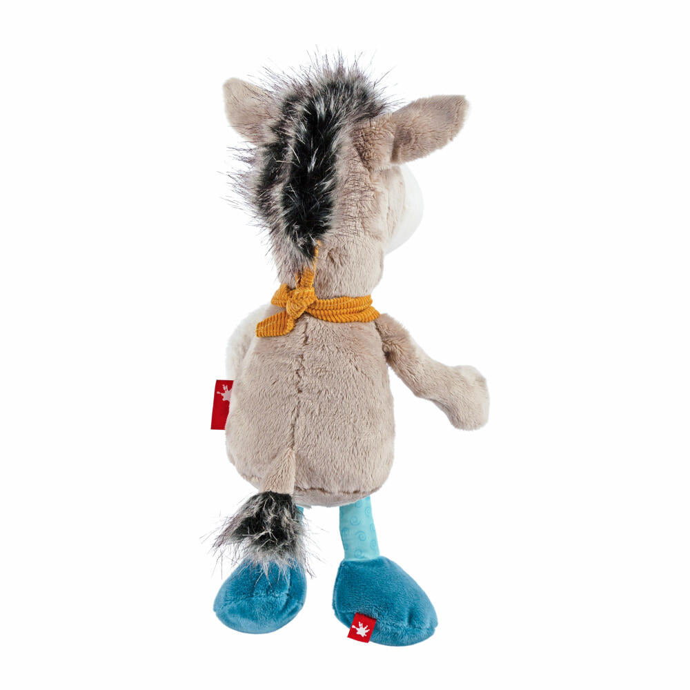sigikid Patchwork Sweety Esel Yellow, Kuscheltier, Plüschtier, Schmusetier, Polyester, 31 cm, 43238
