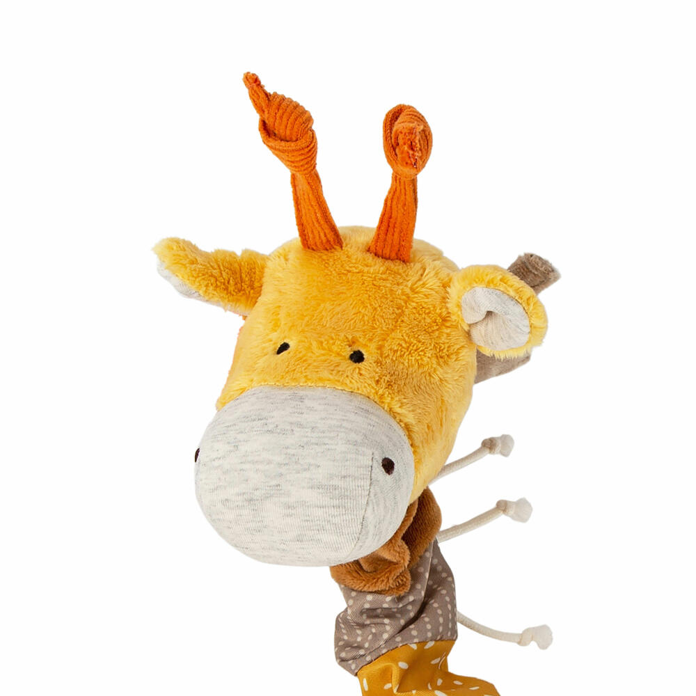 sigikid PlayQ Aktiv-Giraffe Yellow , Kuscheltier, Babyspielzeug, Greifspielzeug, Spielzeug, Polyester, 43165