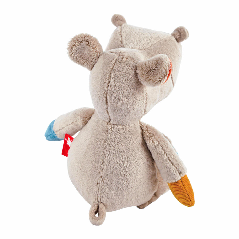 sigikid Patchwork Sweety Nilpferd Yellow, Kuscheltier, Plüschtier, Schmusetier, Polyester, 26 cm, 43229
