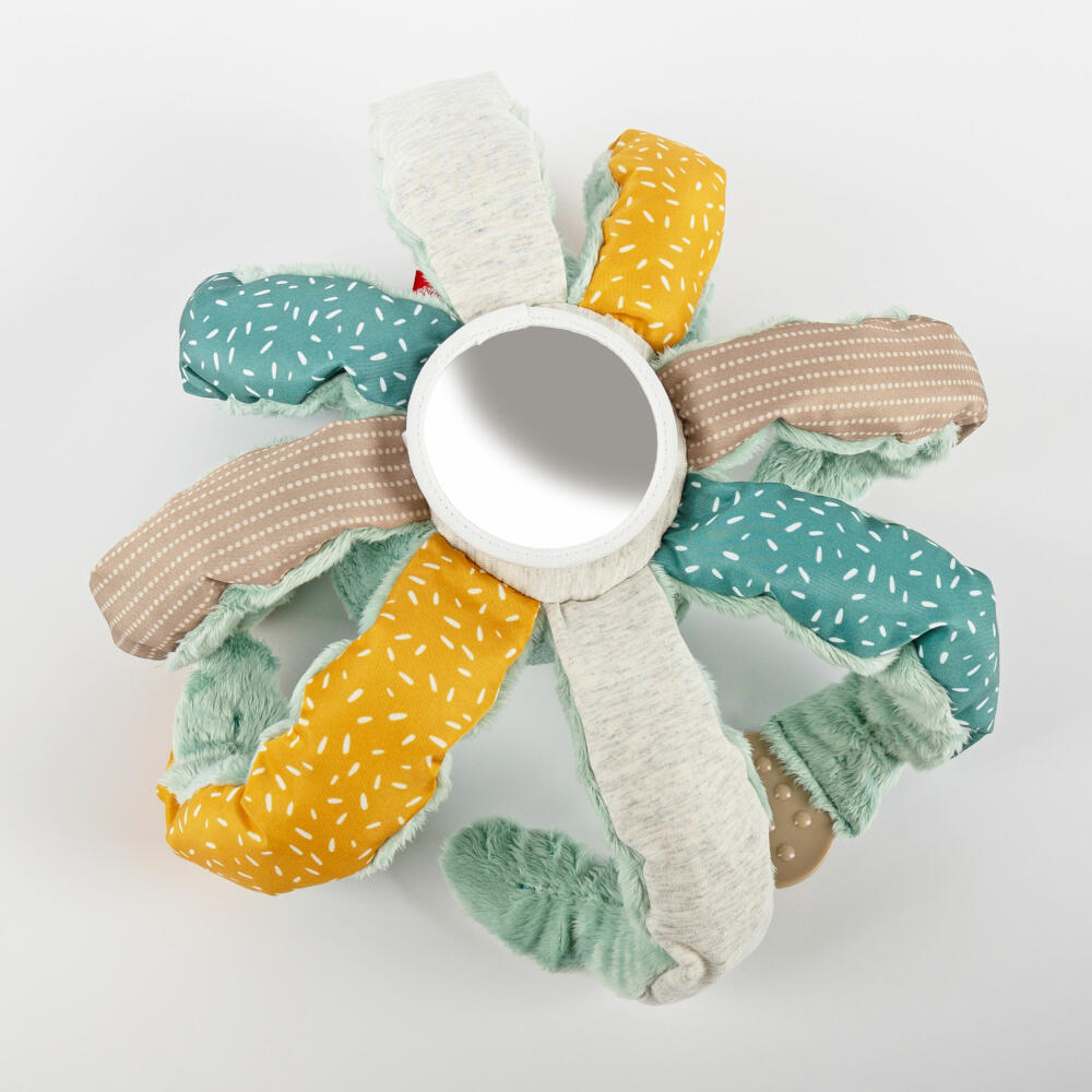 sigikid PlayQ Aktiv-Krake Yellow, Kuscheltier, Babyspielzeug, Greifspielzeug, Spielzeug, Polyester, 43172