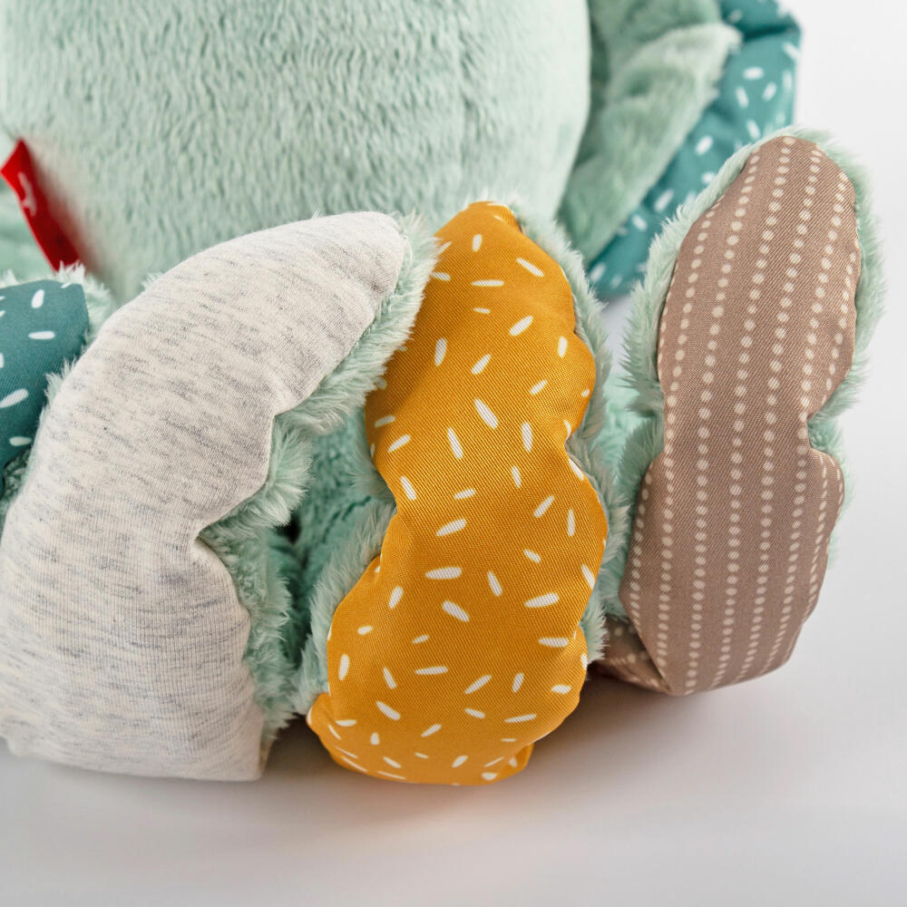 sigikid PlayQ Aktiv-Krake Yellow, Kuscheltier, Babyspielzeug, Greifspielzeug, Spielzeug, Polyester, 43172
