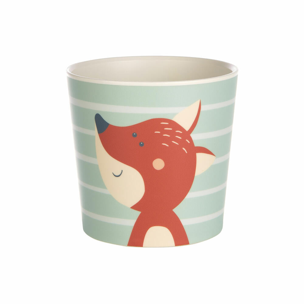 sigikid 4 Freunde Tasse Fuchs Yellow, Henkeltasse, Becher, Kinder, rPET, Türkis, 300 ml, 25359