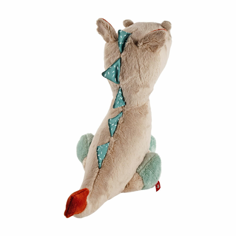 sigikid Patchwork Sweety Dragon Yellow, soft toy, plush toy, cuddly toy, polyester, 28 cm, 43273