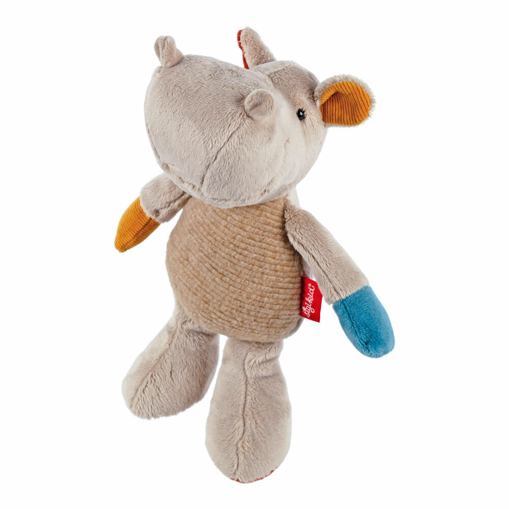 sigikid Patchwork Sweety Nilpferd Yellow, Kuscheltier, Plüschtier, Schmusetier, Polyester, 26 cm, 43229