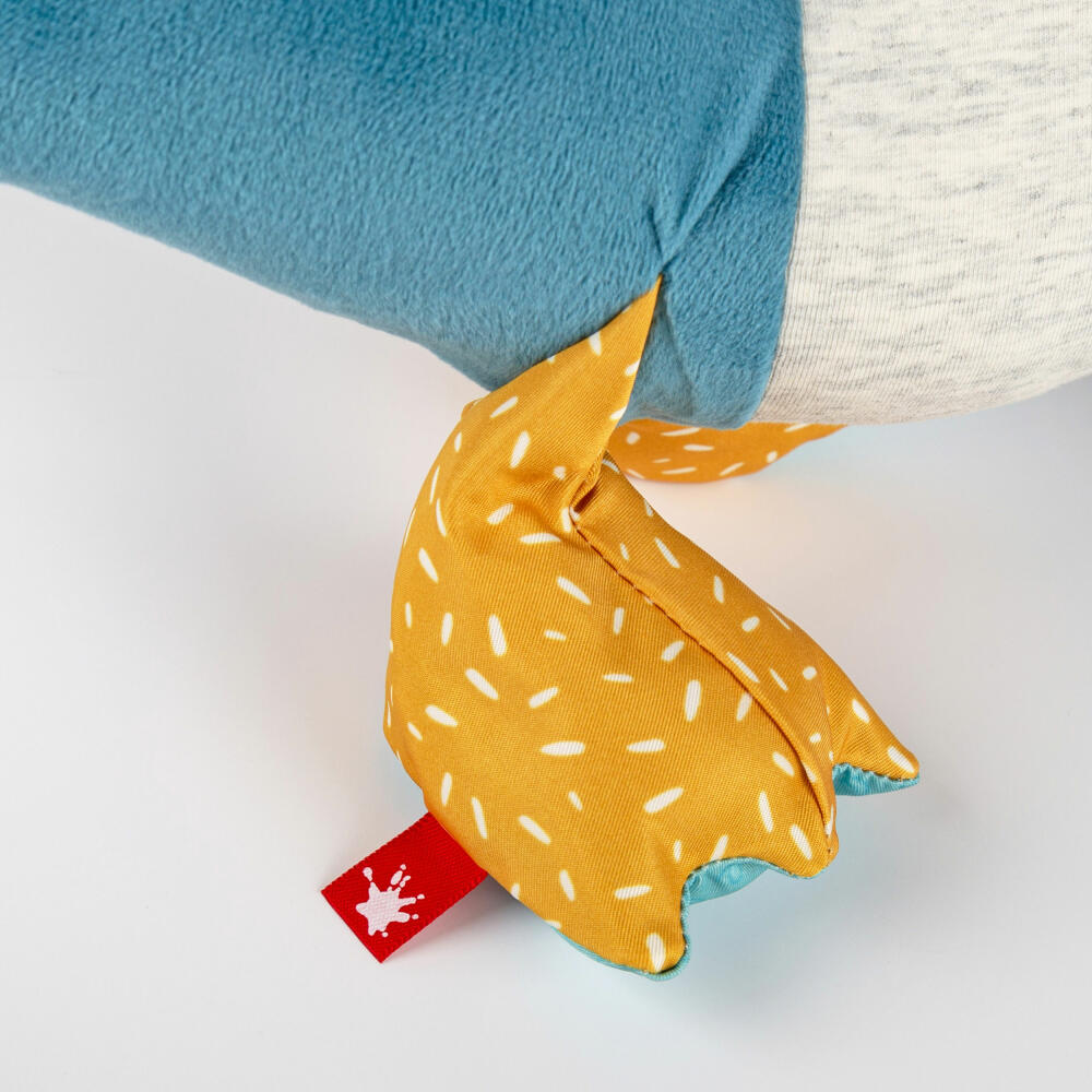 sigikid Patchwork Sweety Krokodil Yellow, Kuscheltier, Plüschtier, Schmusetier, Polyester, 43 cm, 43234