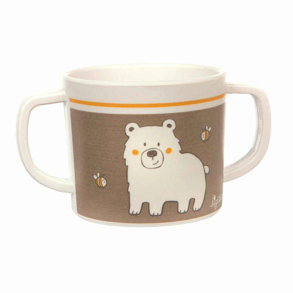 sigikid Honi Boni Tasse Bär Vanilla, Henkeltasse, Becher, Kinder, rPET, Braun, 300 ml, 25386