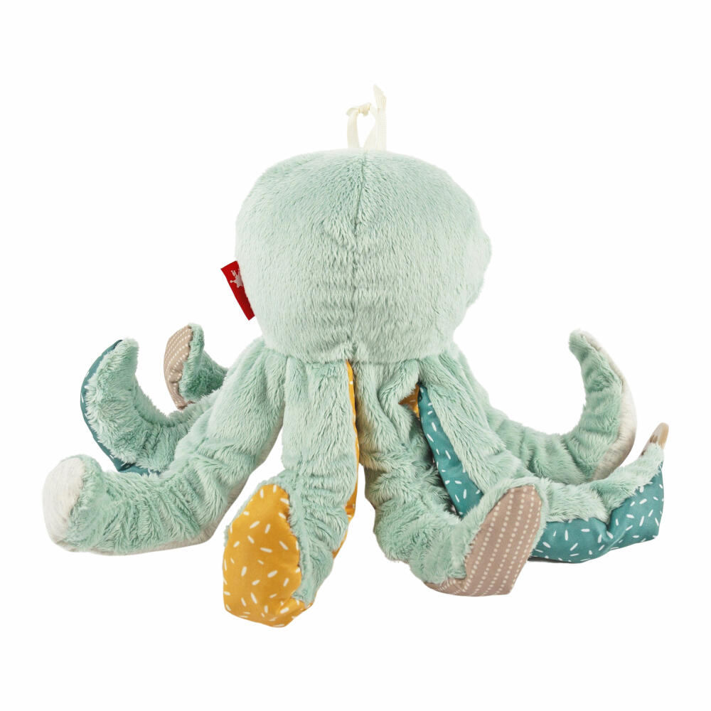 sigikid PlayQ Aktiv-Krake Yellow, Kuscheltier, Babyspielzeug, Greifspielzeug, Spielzeug, Polyester, 43172
