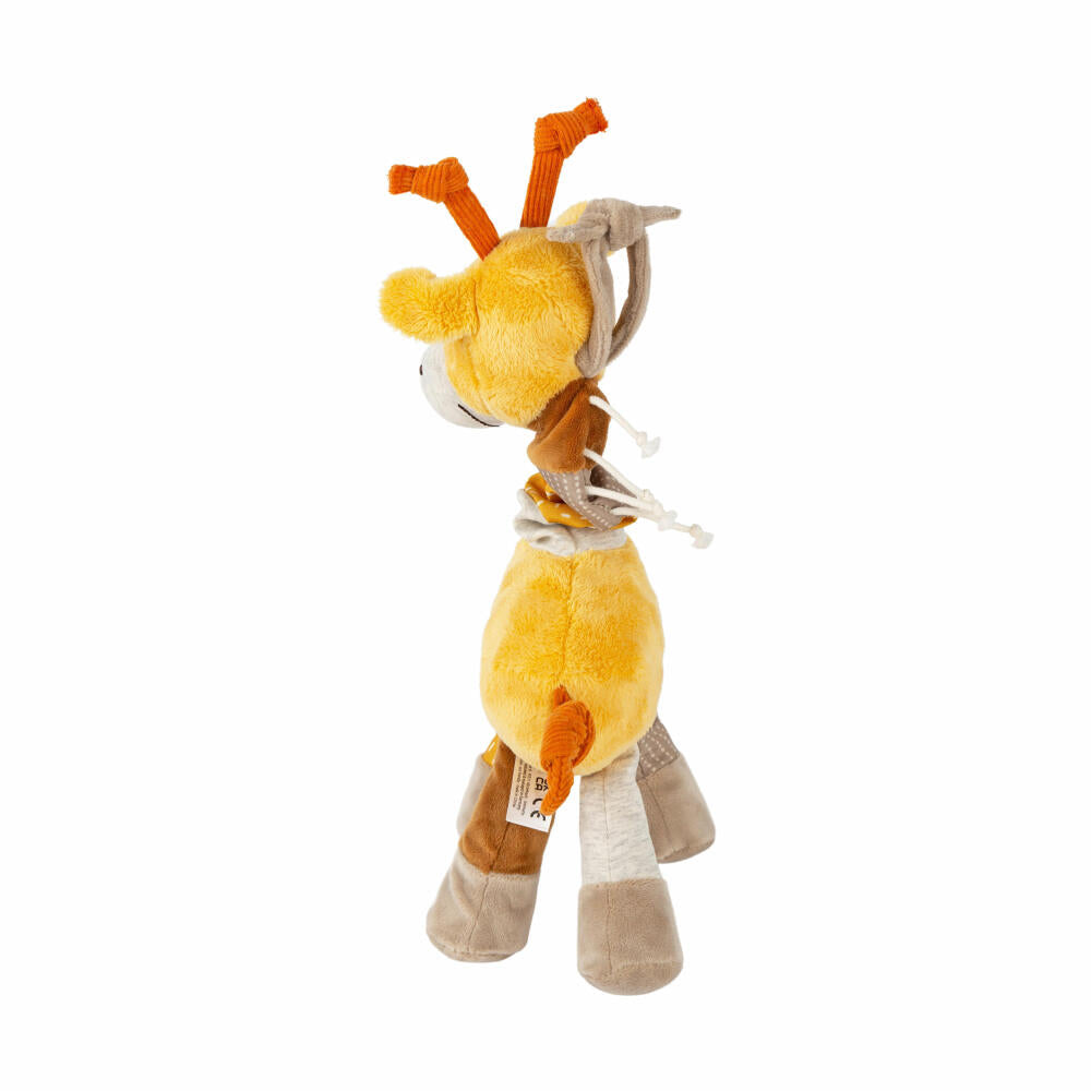 sigikid PlayQ Aktiv-Giraffe Yellow , Kuscheltier, Babyspielzeug, Greifspielzeug, Spielzeug, Polyester, 43165