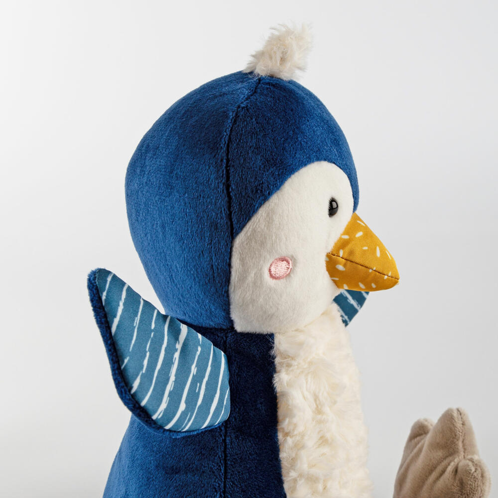 sigikid Patchwork Sweety Pinguin Yellow, Kuscheltier, Plüschtier, Schmusetier, Polyester, 27 cm, 43274