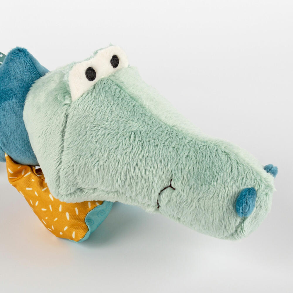 sigikid Patchwork Sweety Krokodil Yellow, Kuscheltier, Plüschtier, Schmusetier, Polyester, 43 cm, 43234