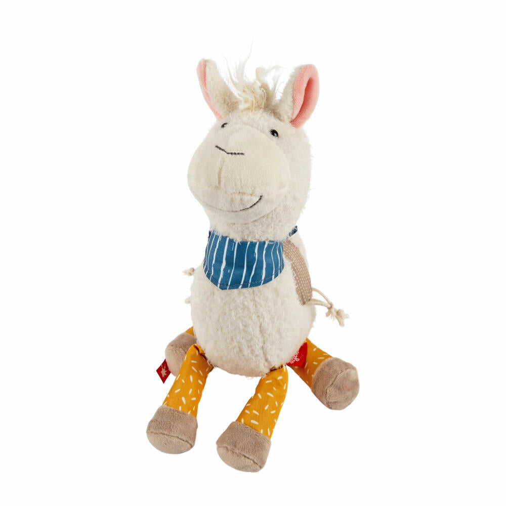 sigikid Patchwork Sweety Lama Yellow, Kuscheltier, Plüschtier, Schmusetier, Polyester, 29 cm, 43239