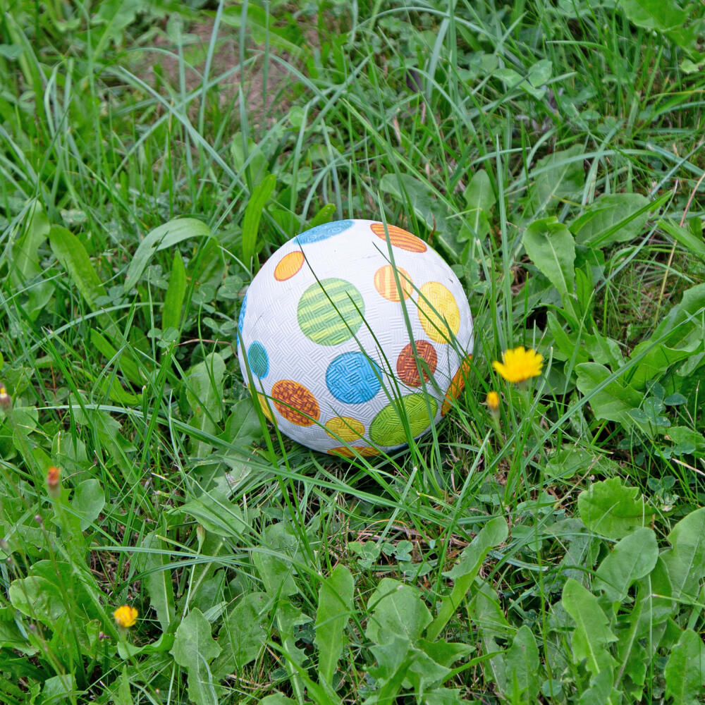 sigikid Patchwork Kautschukball, Spielball, Ball, Kinder, Kautschuk, Ø 12 cm, 43090