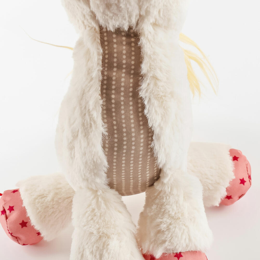 sigikid Patchwork Sweety Einhorn Yellow, Kuscheltier, Plüschtier, Schmusetier, Polyester, 28 cm, 43272