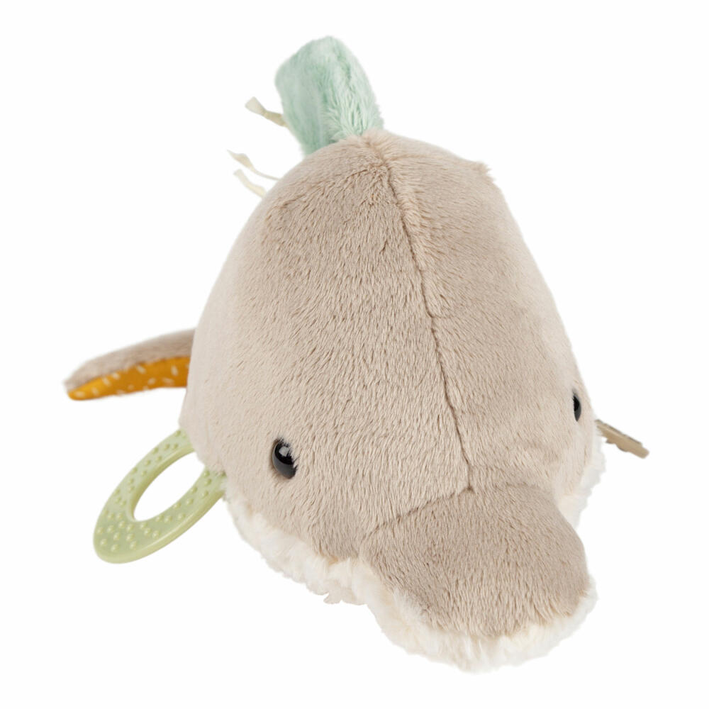 sigikid PlayQ Aktiv-Delfin Yellow, Kuscheltier, Babyspielzeug, Greifspielzeug, Spielzeug, Polyester, 43206