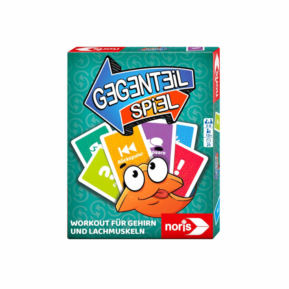 Noris Gegenteil-Spiel, Kartenspiel, Familienspiel, Gesellschaftsspiel, ab 10 Jahren, 606264524