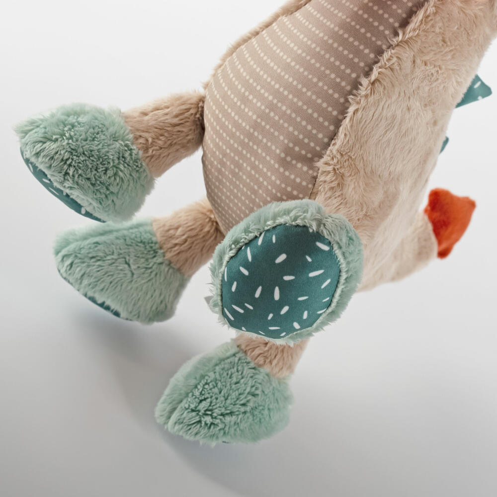 sigikid Patchwork Sweety Dragon Yellow, soft toy, plush toy, cuddly toy, polyester, 28 cm, 43273