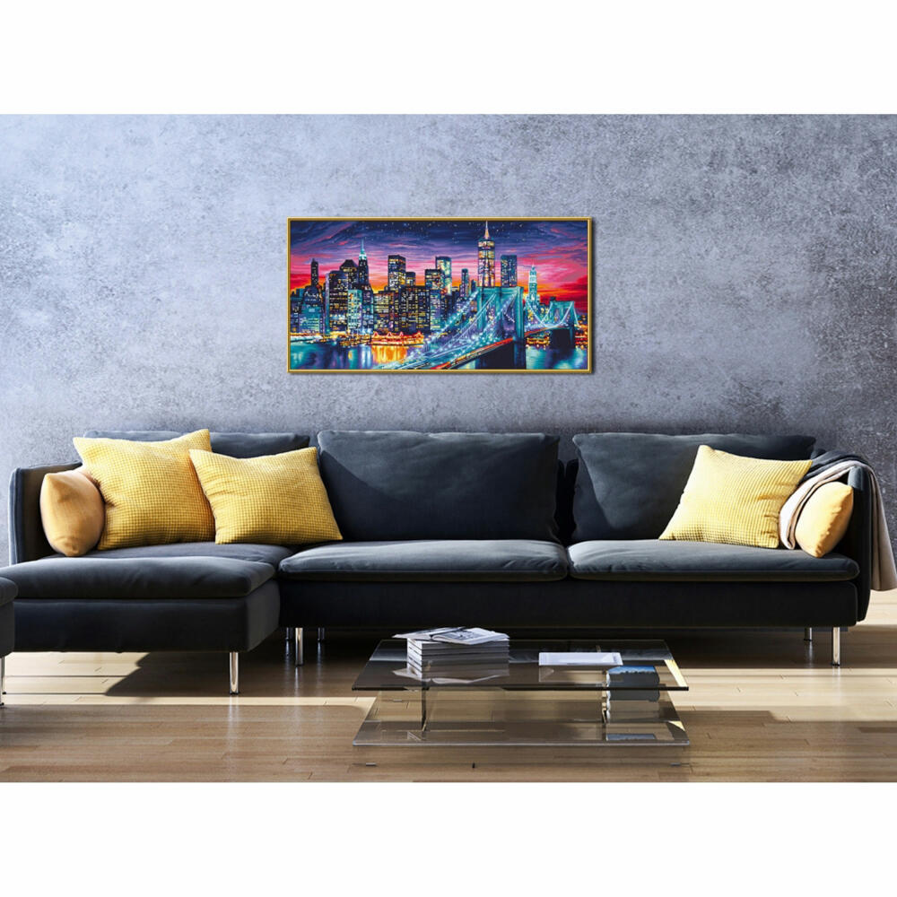 Schipper Painting by Numbers Manhattan at Night 2, Master Class Wide Format, Coloring Page, Wall Picture, 609220862