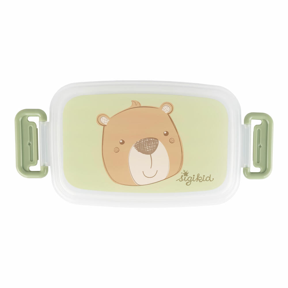 sigikid lunch box bear, bread box, lunch box, children, plastic, 9 x 17.5 cm, 25370