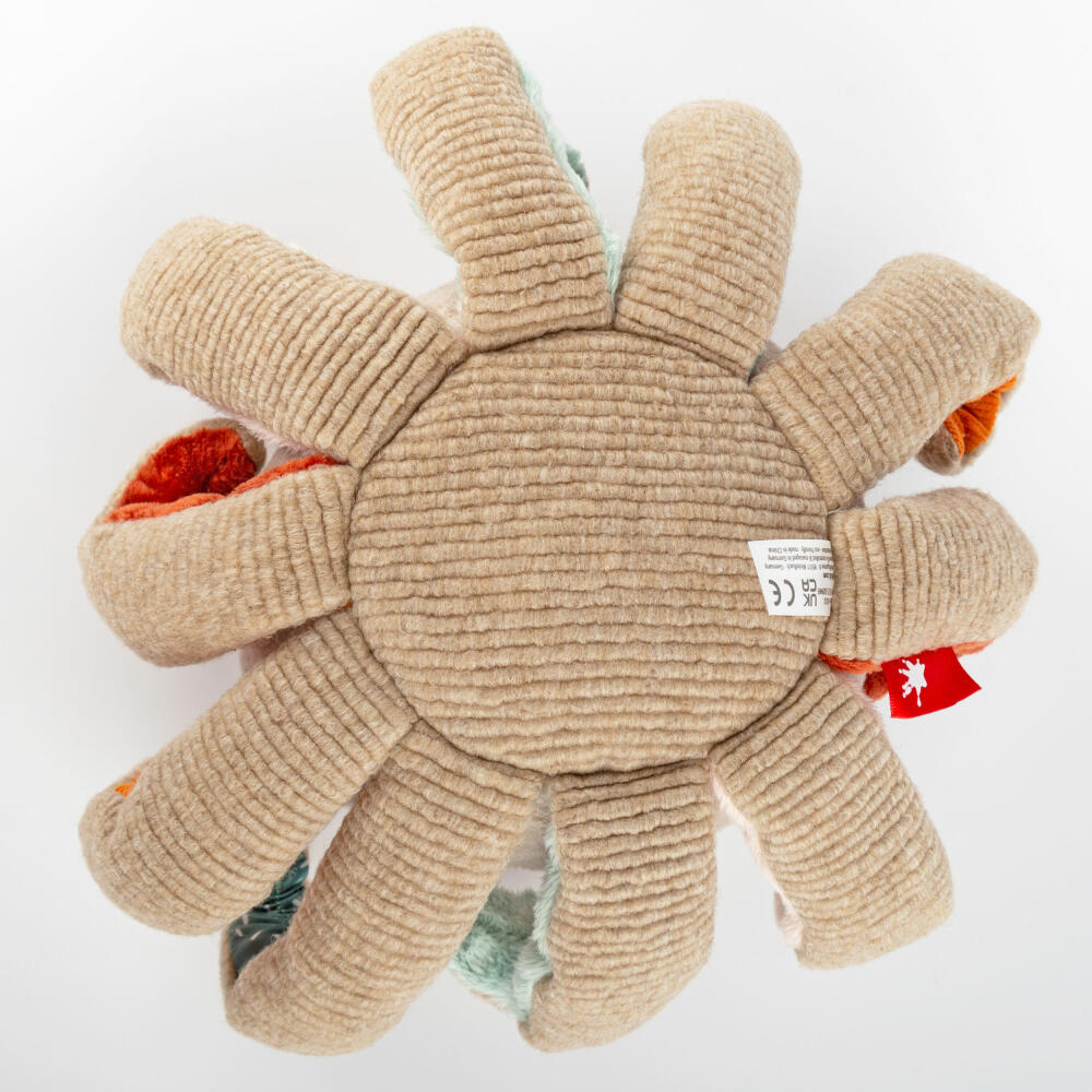 sigikid Patchwork Sweety Krake Yellow, Kuscheltier, Plüschtier, Schmusetier, Polyester, 26 cm, 43232