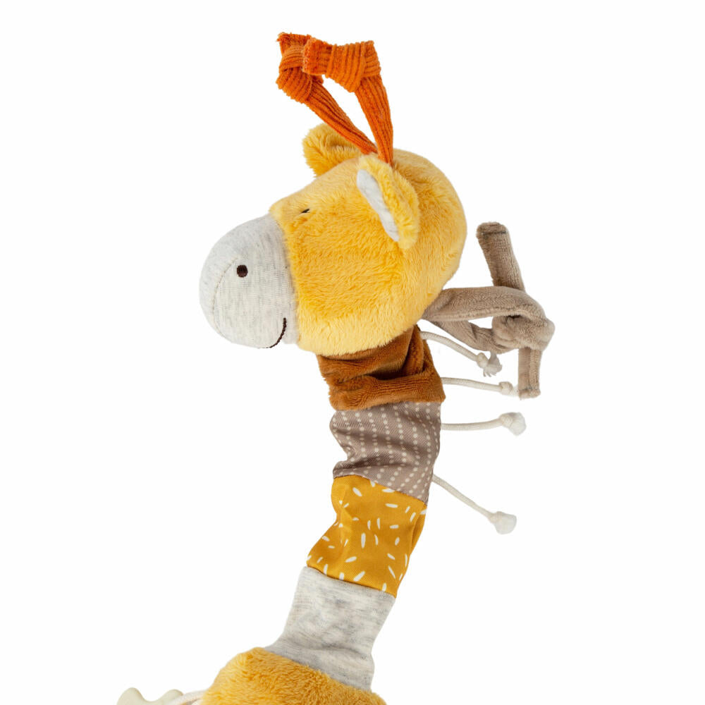 sigikid PlayQ Aktiv-Giraffe Yellow , Kuscheltier, Babyspielzeug, Greifspielzeug, Spielzeug, Polyester, 43165