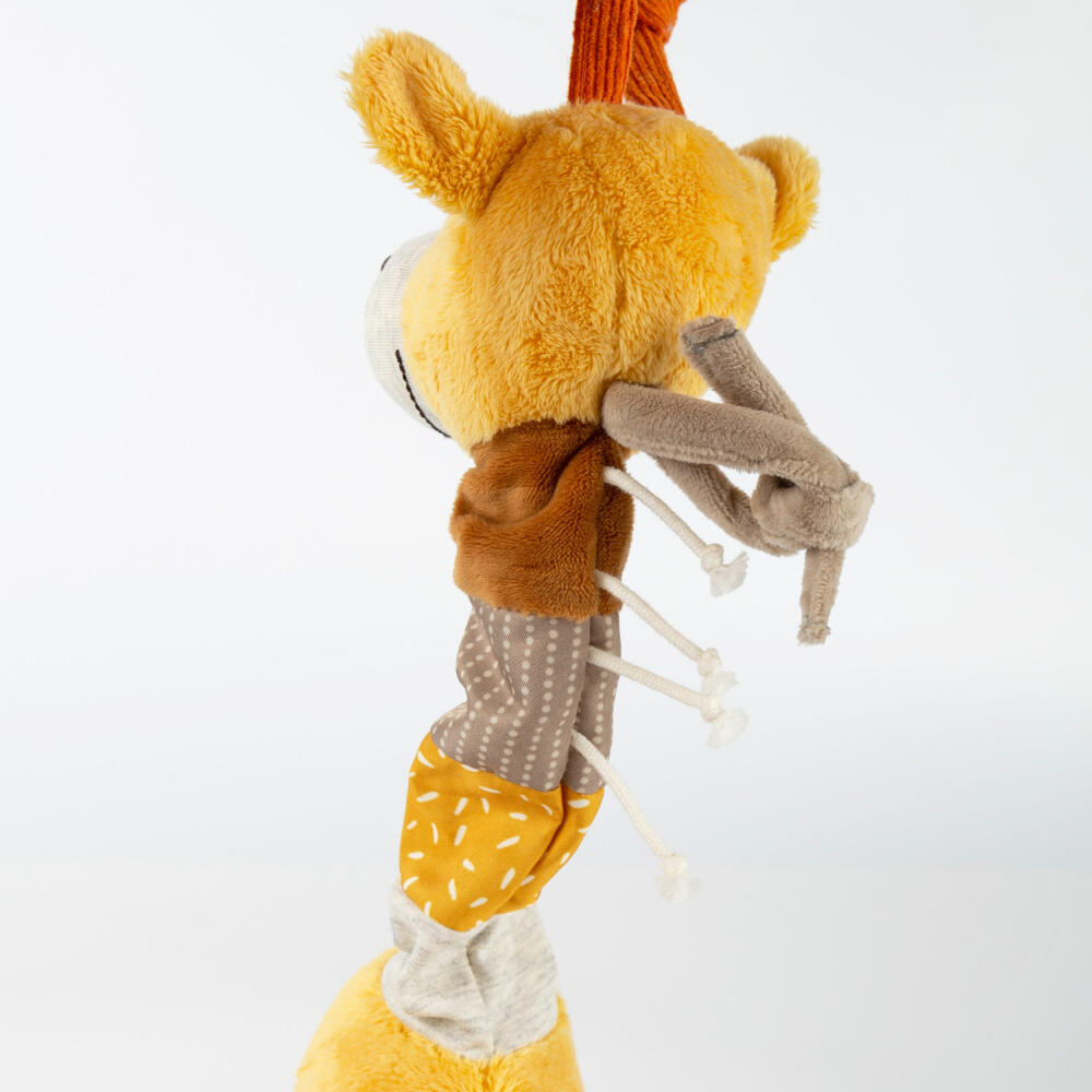 sigikid PlayQ Aktiv-Giraffe Yellow , Kuscheltier, Babyspielzeug, Greifspielzeug, Spielzeug, Polyester, 43165