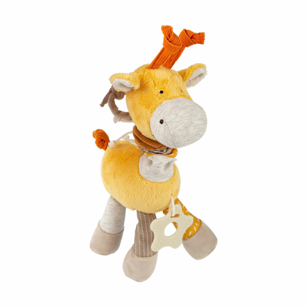 sigikid PlayQ Aktiv-Giraffe Yellow , Kuscheltier, Babyspielzeug, Greifspielzeug, Spielzeug, Polyester, 43165