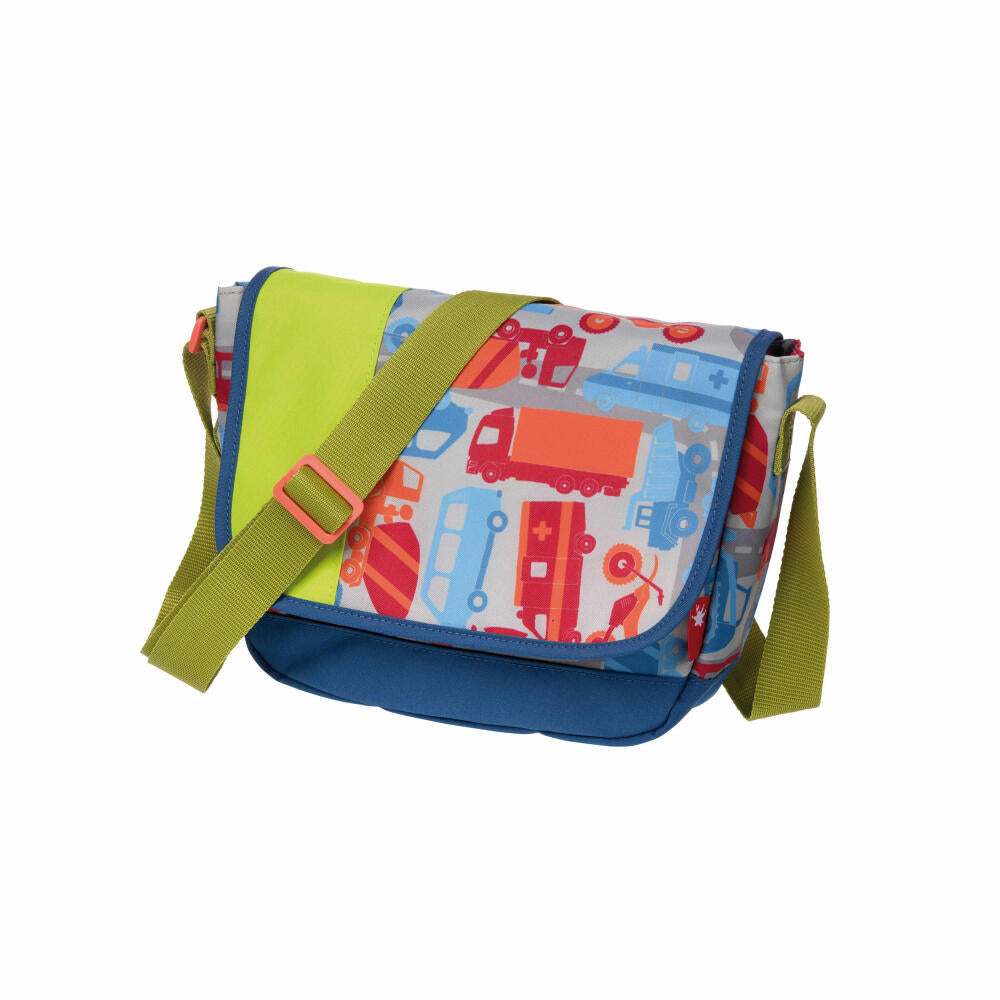 sigikid Kindergarten-Tasche Traffic, Kindergartentasche, Jungentasche, Kinder Umhängetasche, Junge, Nylon, Autos, 2.1 L, 24670
